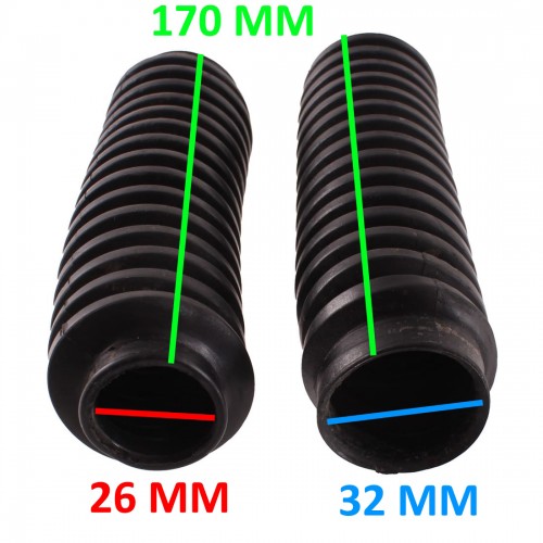 Coppia soffietti forcella per Atala...