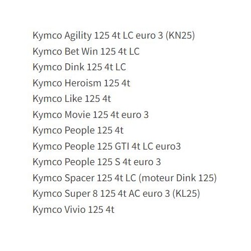 Cilindro da 52,4 mm per scooter Kymco...