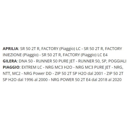 Albero pompa acqua per Piaggio NRG...