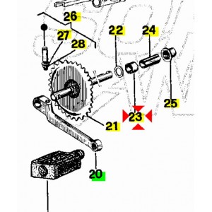 Distanziale asse pedali per... 2