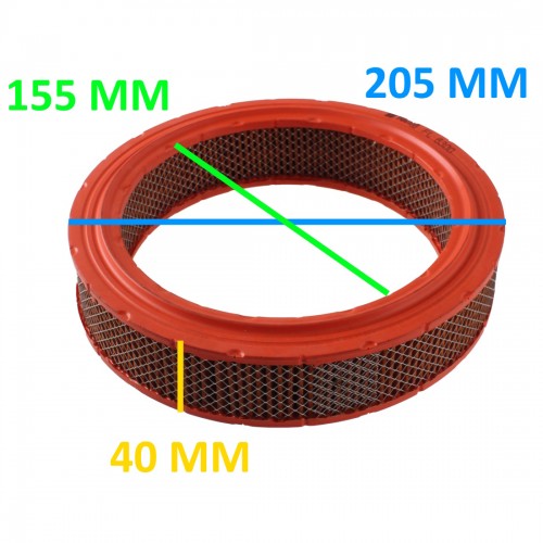 Cartuccia filtro aria per Fiat 127...