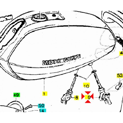 Rubinetto benzina sinistro uscita...