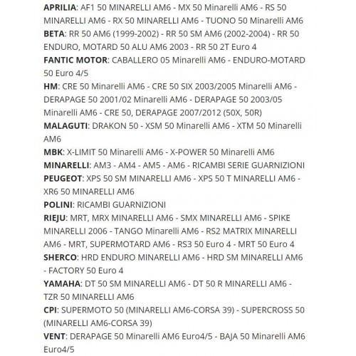 Kit guarnizioni FBM AM 3 4 5 6...