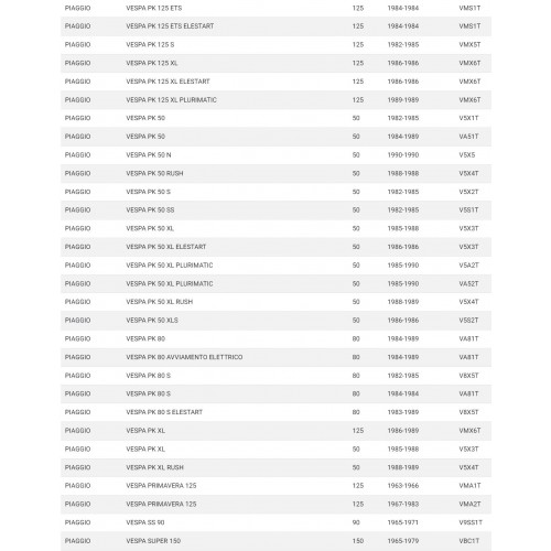 Frizione completa Racing per Vespa 50...
