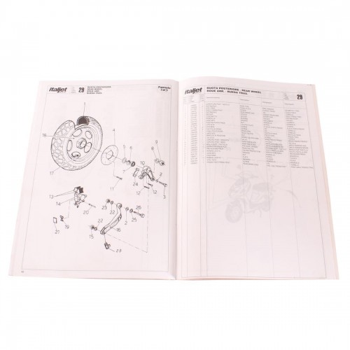 Catalogo ricambi per Italjet Formula 50