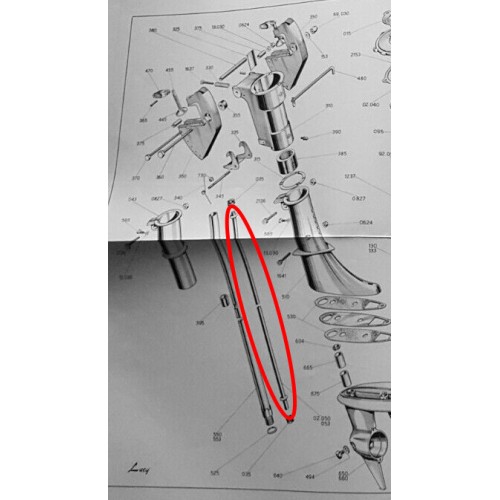 Tubo mandata acqua gambo corto per...