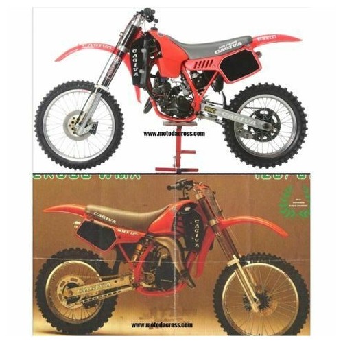 Coppia adesivi fianchetti Cagiva WMX...