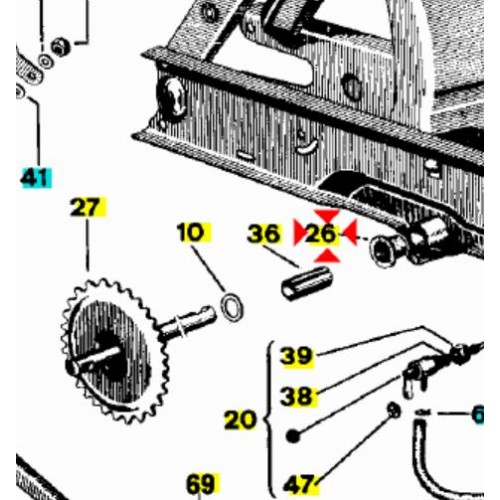 Bussola asse pedaliera per Piaggio...