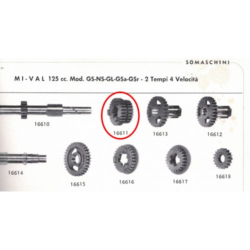 Ingranaggio doppio da 23 e 27 denti...