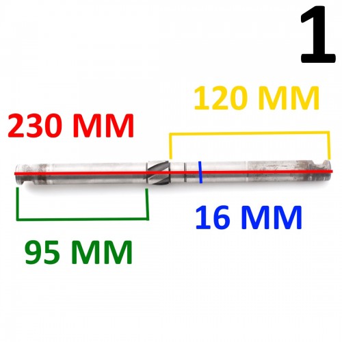 Albero asse pedali Minarelli V1 - 010204