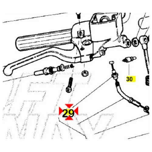 Registro cavo gas Magura per Malaguti...