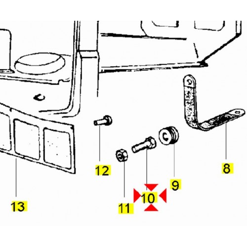 Vite per Ape Car Diesel e TM da 12 x...