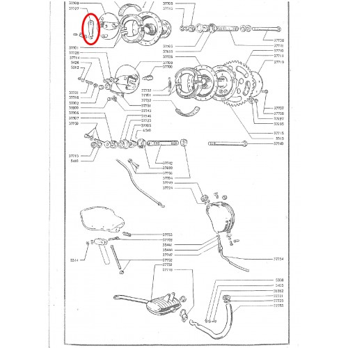 Leva per ceppi freno anteriore per...