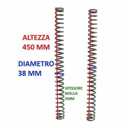 Coppia molle sospensione 38 x 450