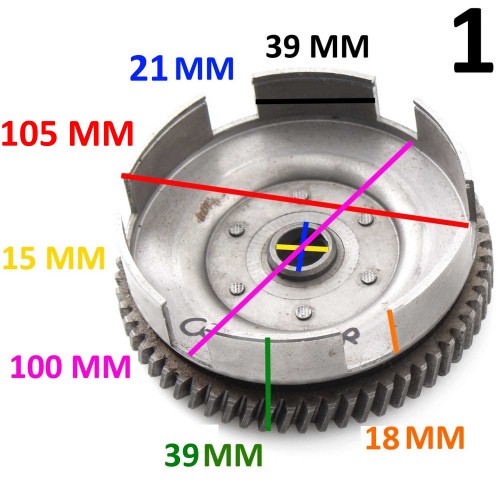 Campana frizione Minarelli P3 da 13 e...