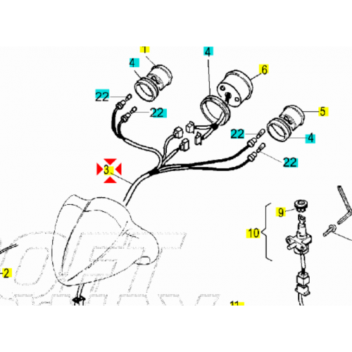 Cavi cruscotto Malaguti F12 Restyling...