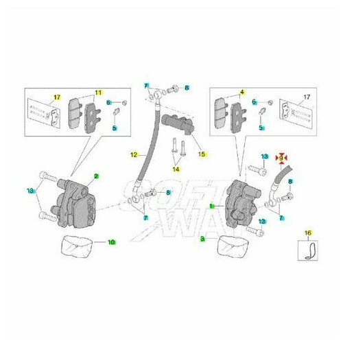 Tubo freno anteriore sinistro...