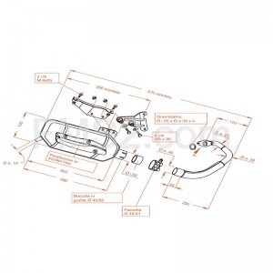 Marmitta per Yamaha CR...