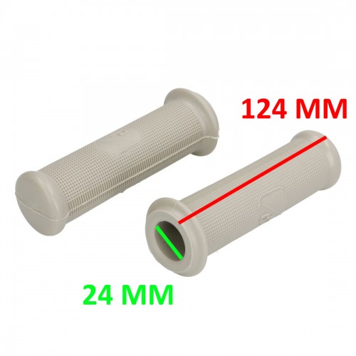 Coppia manopole Vespa dal 1956 grigie