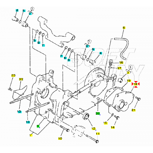 Coperchio trasmissione rapporti...