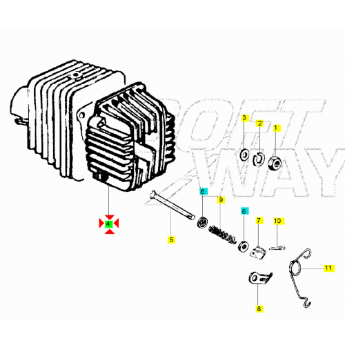 Testa cilindro nera Superbravo 3...