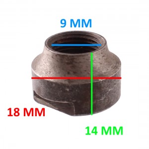 Cono ruota da 9 x 18 mm per... 2