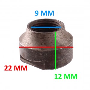 Cono ruota da 9 x 22 mm per... 2