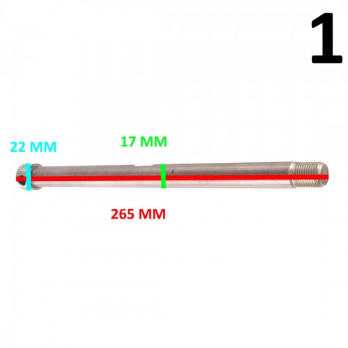 Perno ruota anteriore per moto Cagiva