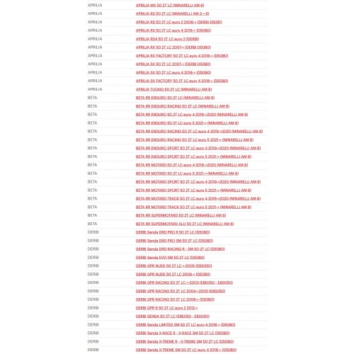 Pacco lamellare per Minarelli AM6 -...