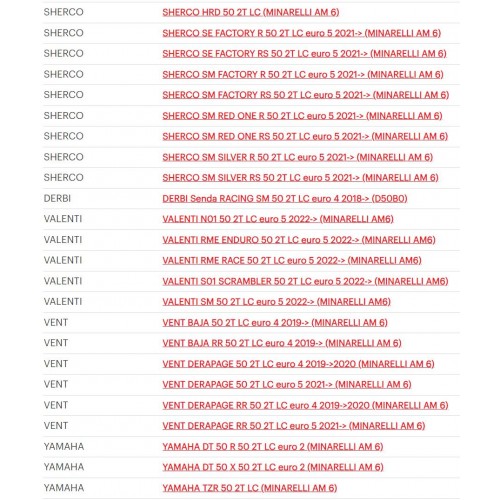 Pacco lamellare per Minarelli AM6 -...