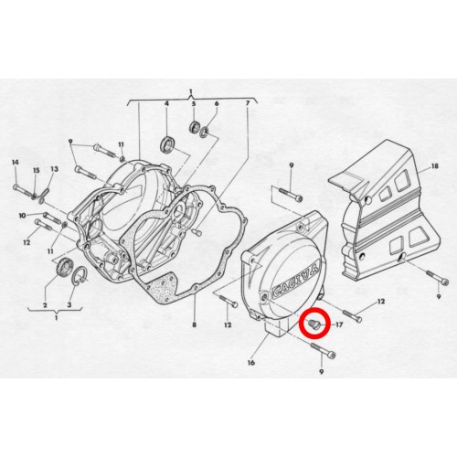 Tappo ispezione fasatura per Cagiva...