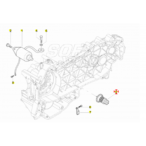 Pignone riinvio avviamento da 14 e 40...