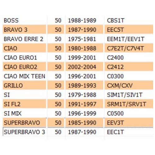 Filtro aria 6 fori Piaggio Bravo Boss...
