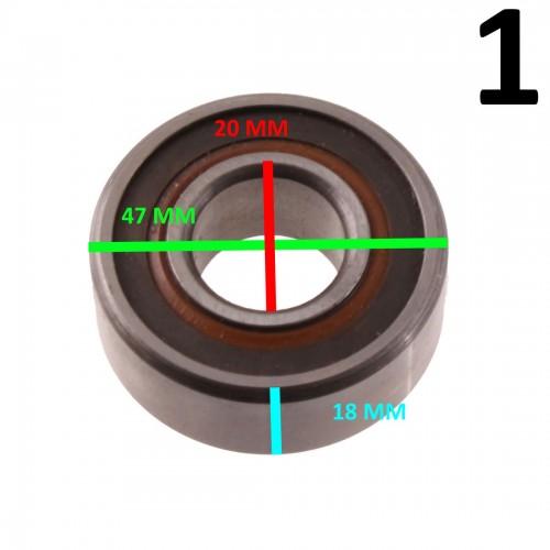 Cuscintetto a sfere schermato  20 -...