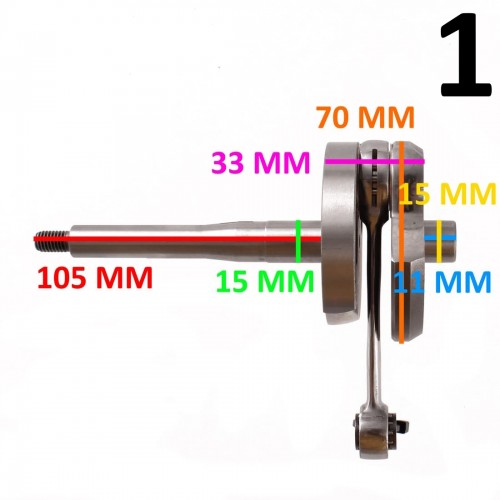 Albero motore anticipato per Piaggio...