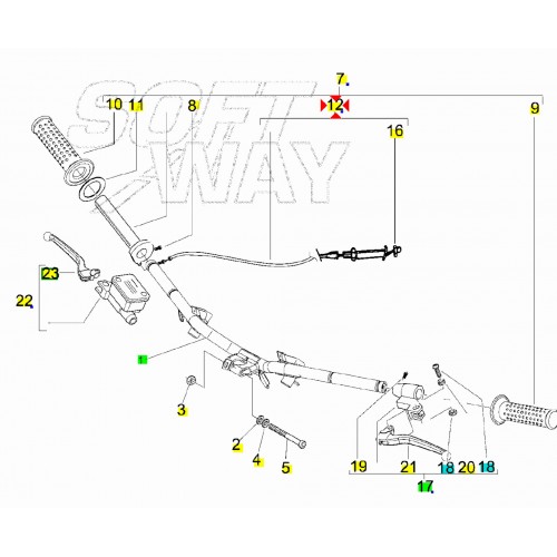 Trasmissione da comando gas a...