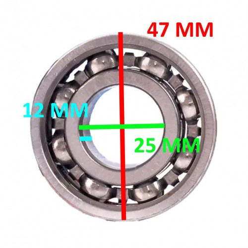 Cuscinetti sfera FAG 25 x 47 x 12 -...