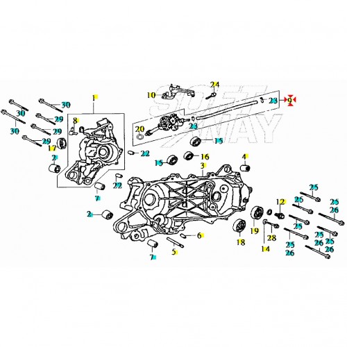 Pompa olio Sym 2° serie Jet - Jungle...