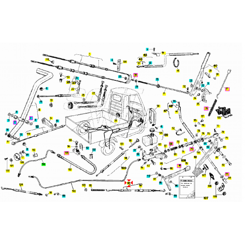 Trasmissione retromarcia Ape 50 - 117309