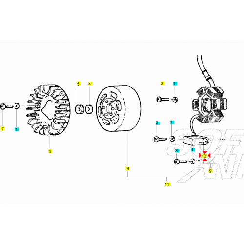 Pick up statore per Piaggio scooter...