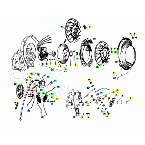 Condensatore Piaggio Vespa PX e...