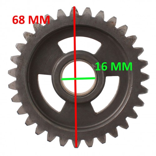 Ingranaggio 1 marcia su albero...