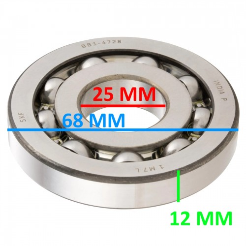 Cuscinetto a sfere da 25 x 68 x 12 mm...