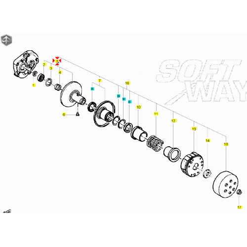 Semipuleggia fissa con boccolo...