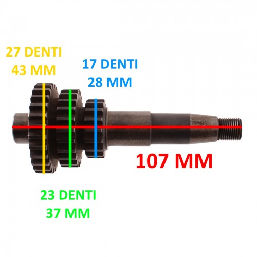Albero primario per Itom 3 marce da...