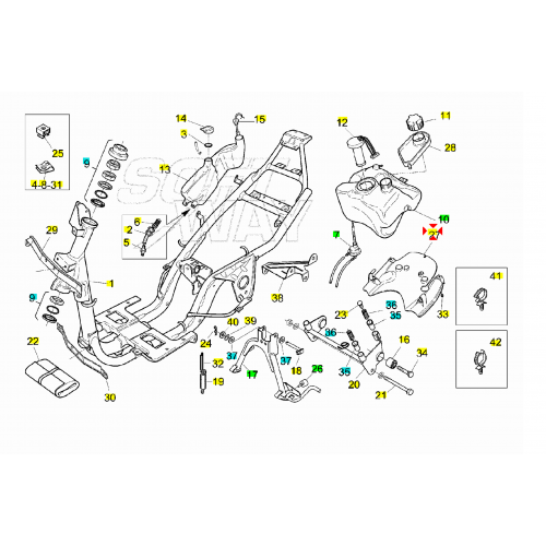 Sotto codone Aprilia Rally - AP8231993