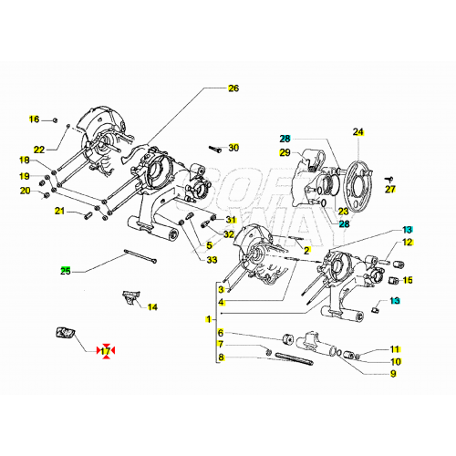 Tampone settore avviamento Piaggio...