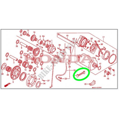 Supporto motorino avviamento Honda XL...