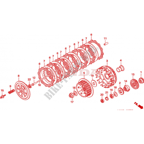 Spingidischi frizione per Honda XL...