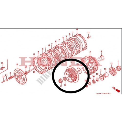 Tamburo campana frizione Honda XL 600...